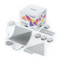 Kit 15 Pannelli Luminosi Nanoleaf Shapes Triangles, Illuminazione LED RGBW, Sensore Musica, Cavo da 2,5 m, Compatibile con Assistenti Vocali.