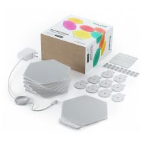 Kit 9 pannelli luminosi Nanoleaf Shapes Hexagons, 16 milioni di colori, tecnologia LED RGBW, cavo da 2,5 m