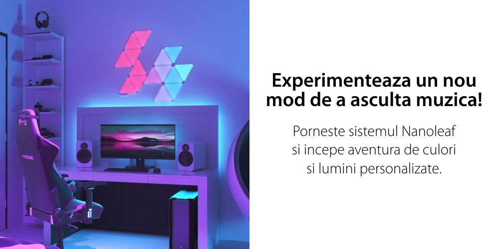 Kit 15 Pannelli Luminosi Nanoleaf Shapes Triangles, Illuminazione LED RGBW, Sensore Musica, Cavo da 2,5 m, Compatibile con Assistenti Vocali.