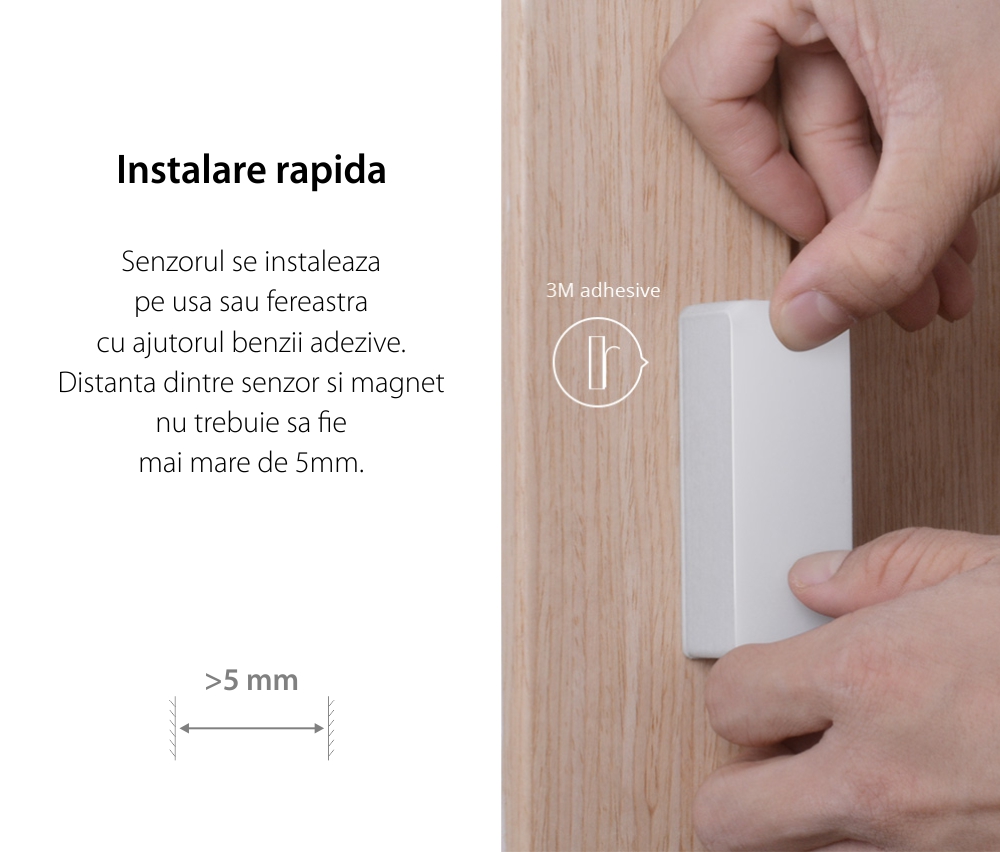 Sensore per porte e finestre Sonoff DW2, Wi-Fi, Notifiche e controllo tramite app
