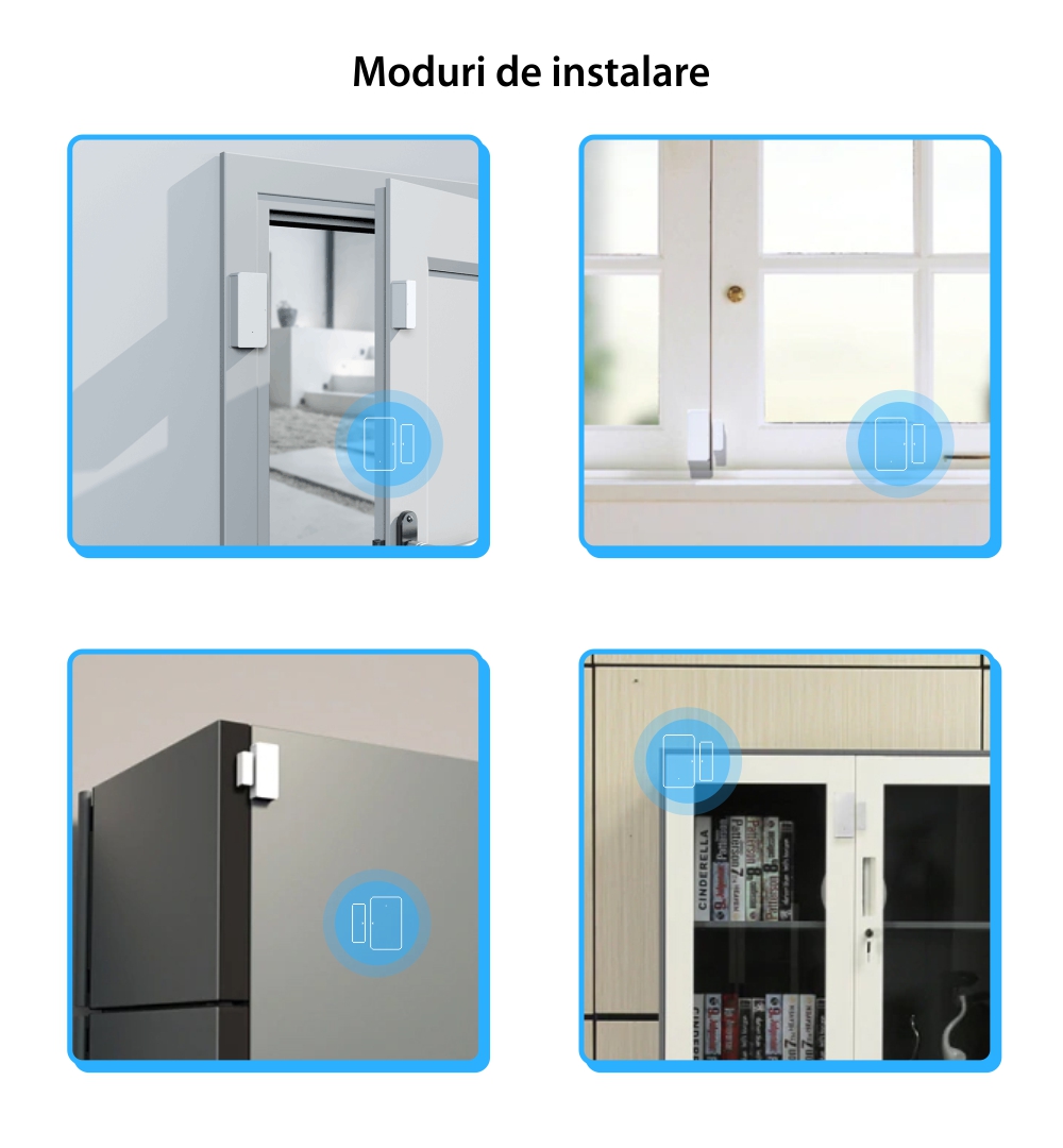 Sensore per porte e finestre Sonoff DW2, Wi-Fi, Notifiche e controllo tramite app