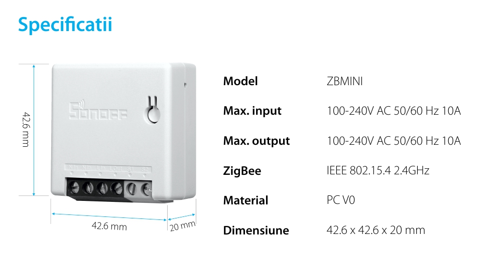 Relè Sonoff ZigBee Mini, Programmazione, Controllo remoto, Protocollo ZigBee 3.0