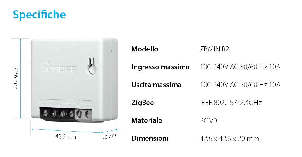 Relè Sonoff ZigBee Mini, Programmazione, Controllo remoto, Protocollo ZigBee 3.0