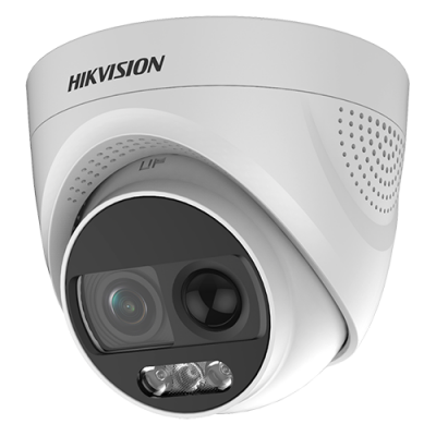 Telecamera di sorveglianza HikVision ColorVU Analog HD, 2 MP, obiettivo 2.8 mm, Infrarossi, Allarme – Ricondizionato