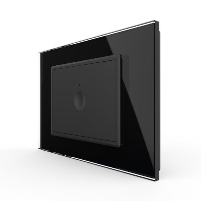 Interruttore touch Livolo con cornice in vetro, standard italiano – Nuova serie colore nero