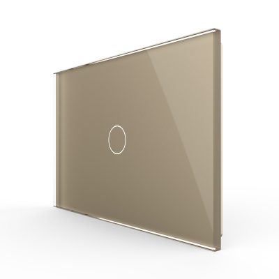 Pannello interruttore semplice touch Livolo in vetro, standard Italiano – Nuova serie colore dorato