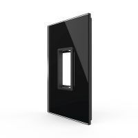 Cornice in vetro Livolo standard italiano 1M – Nuova serie colore nero