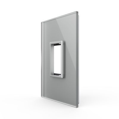 Cornice in vetro Livolo standard italiano 1M – Nuova serie colore griggio