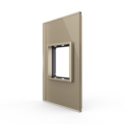 Cornice in vetro Livolo standard italiano 2M – Nuova serie colore dorato