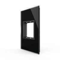 Cornice in vetro Livolo standard italiano 2M – Nuova serie colore nero
