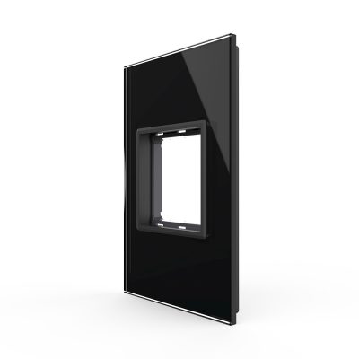Cornice in vetro Livolo standard italiano 2M – Nuova serie colore nero
