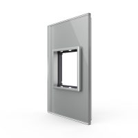 Cornice in vetro Livolo standard italiano 2M – Nuova serie colore griggio