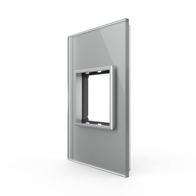 Cornice in vetro Livolo standard italiano 2M – Nuova serie colore griggio