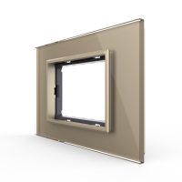 Cornice vetro Livolo standard italiano 3M – Nuova serie colore dorato