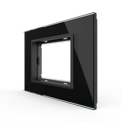Cornice vetro Livolo standard italiano 3M – Nuova serie colore nero