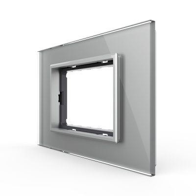 Cornice vetro Livolo standard italiano 3M – Nuova serie colore griggio