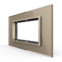 Cornice in vetro Livolo standard italiano 4M – Nuova serie colore dorato