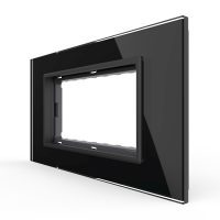 Cornice in vetro Livolo standard italiano 4M – Nuova serie colore nero