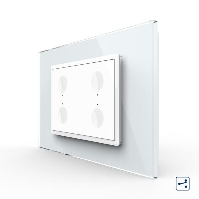 Interruttore quadruplo deviatore/invertitore touch Livolo standard italiano, nuova serie