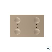 Modulo interruttore quadruplo deviatore/invertitore touch Livolo standard italiano, nuova serie colore dorato