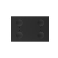 Modulo interruttore quadruplo con touch Livolo, standard italiano, nuova serie colore nero