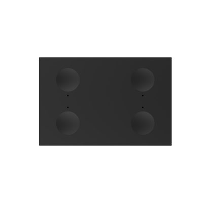Modulo interruttore quadruplo con touch Livolo, standard italiano, nuova serie colore nero
