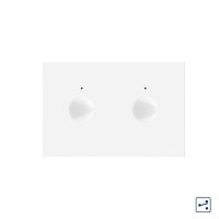 Modulo Interruttore Doppio Deviatore/Invertitore  con Touch LIVOLO, standard italiano – Nuova Serie, Bianco