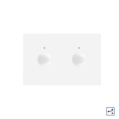 Modulo Interruttore Doppio Deviatore/Invertitore  con Touch LIVOLO, standard italiano – Nuova Serie, Bianco