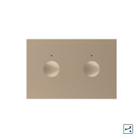 Modulo Interruttore Doppio Deviatore/Invertitore  con Touch LIVOLO, standard italiano – Nuova Serie, Bianco colore dorato