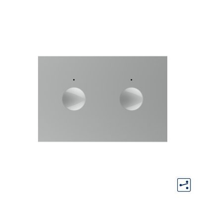 Modulo Interruttore Doppio Deviatore/Invertitore  con Touch LIVOLO, standard italiano – Nuova Serie, Bianco colore griggio