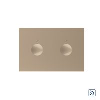 Modulo Interruttore doppio wireless con touch Livolo, standard Italiano – Nuova Serie colore dorato