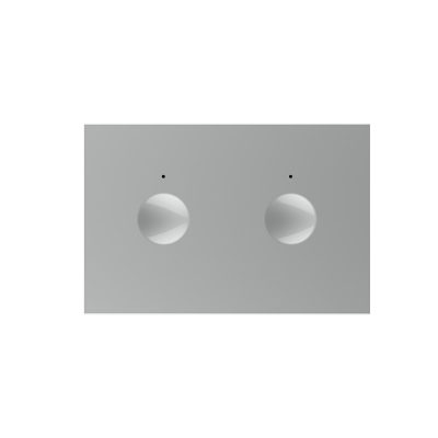 Modulo interruttore doppio touch Livolo standard italiano, nuova serie colore griggio