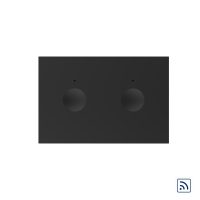 Modulo Interruttore doppio wireless con touch Livolo, standard Italiano – Nuova Serie colore nero