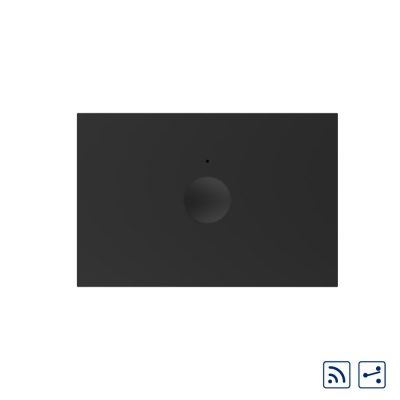Modulo Interruttore semplice deviatore / invertitore wireless con touch Livolo, standard Italiano – Nuova Serie colore nero