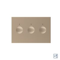 Modulo interruttore triplo deviatore / invertitore con touch Livolo, standard italiano, Nuova serie colore dorato
