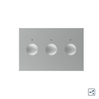 Modulo interruttore triplo deviatore / invertitore con touch Livolo, standard italiano, Nuova serie colore griggio