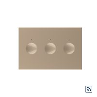 Modulo Interruttore triplo wireless con touch Livolo, standard Italiano – Nuova Serie colore dorato