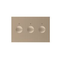 Modulo interruttore triplo touch Livolo standard italiano, nuova serie colore dorato