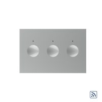 Modulo Interruttore triplo wireless con touch Livolo, standard Italiano – Nuova Serie colore griggio