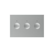 Modulo interruttore triplo touch Livolo standard italiano, nuova serie colore griggio
