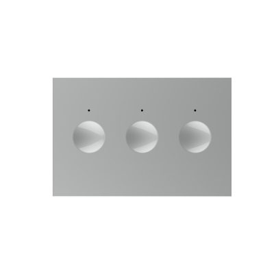 Modulo interruttore triplo touch Livolo standard italiano, nuova serie colore griggio