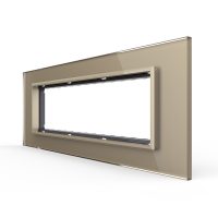 Cornice in vetro Livolo standard italiano 6/7M – Nuova serie colore dorato