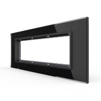 Cornice in vetro Livolo standard italiano 6/7M – Nuova serie colore nero