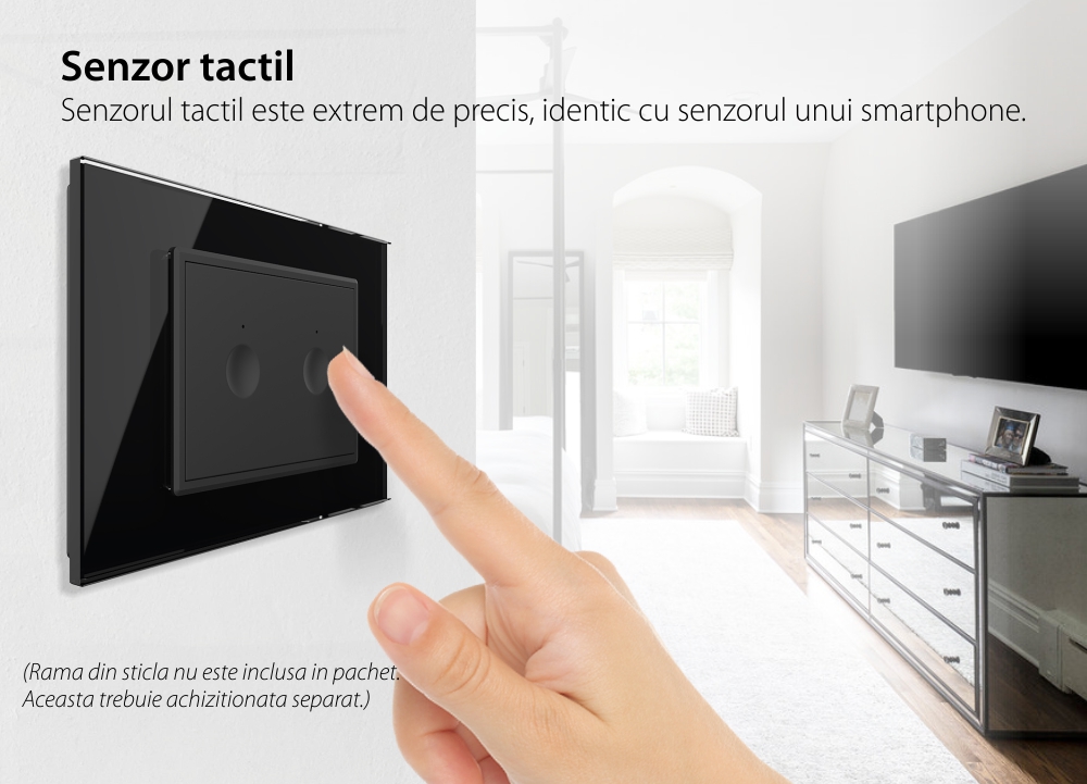 Modulo interruttore doppio touch Livolo standard italiano, nuova serie