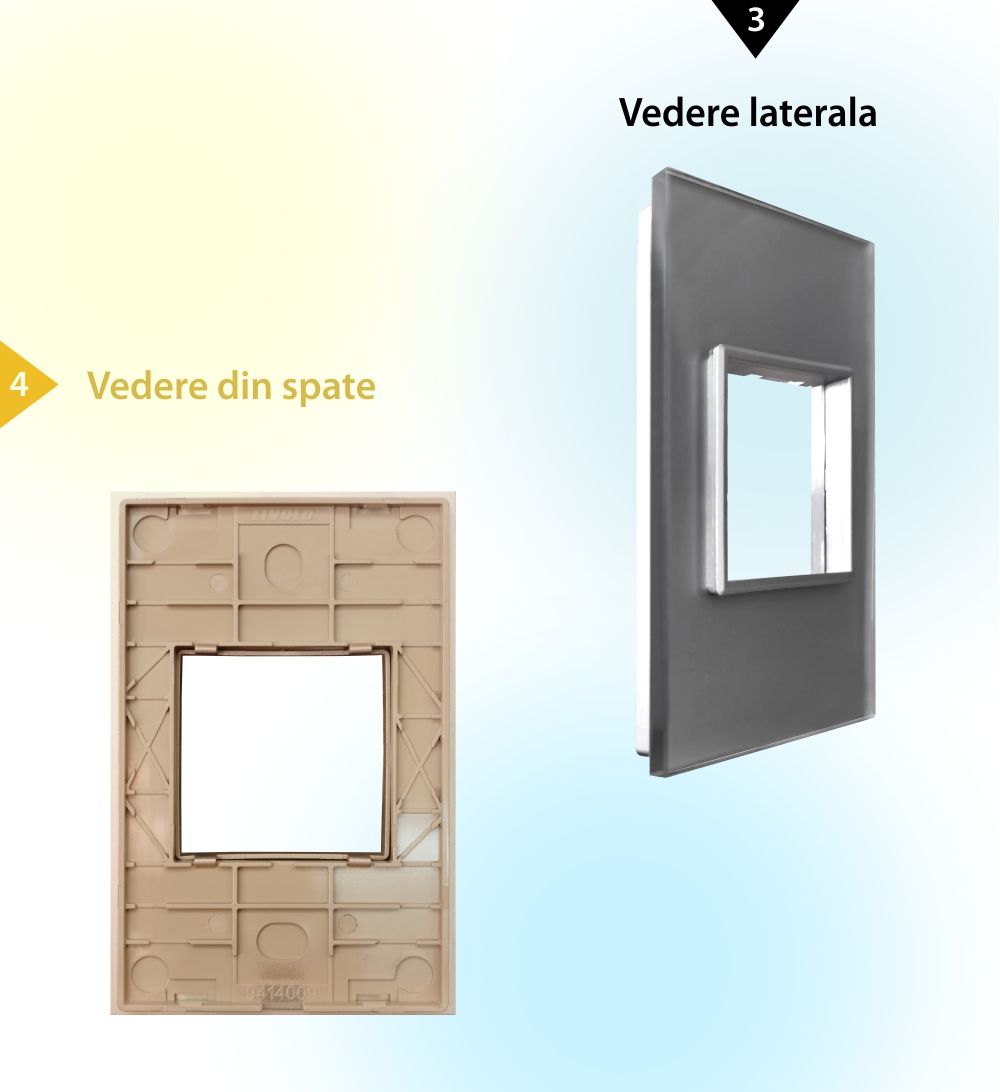 Cornice in vetro Livolo standard italiano 2M – Nuova serie