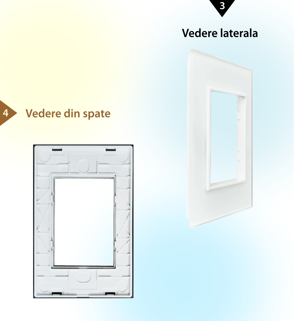 Cornice vetro Livolo standard italiano 3M – Nuova serie