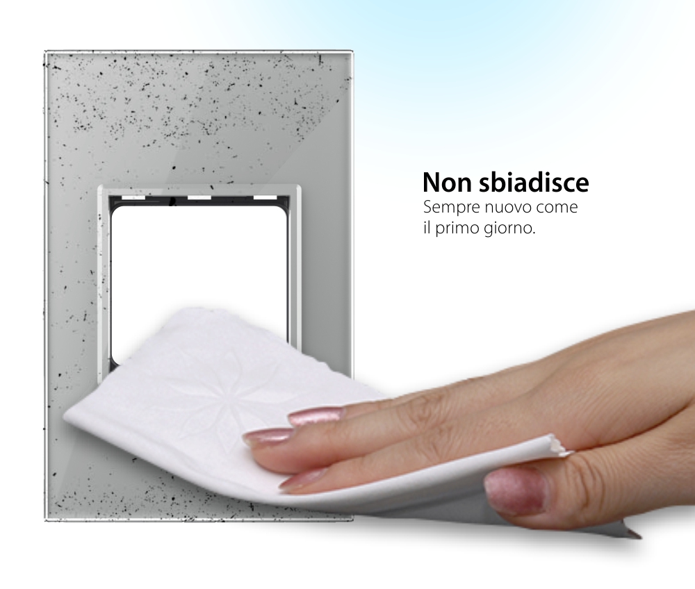 Cornice in vetro Livolo standard italiano 2M – Nuova serie