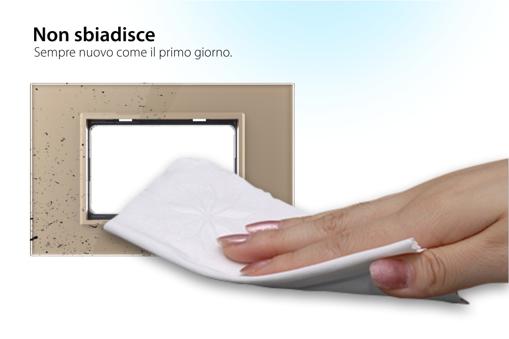 Cornice vetro Livolo standard italiano 3M – Nuova serie