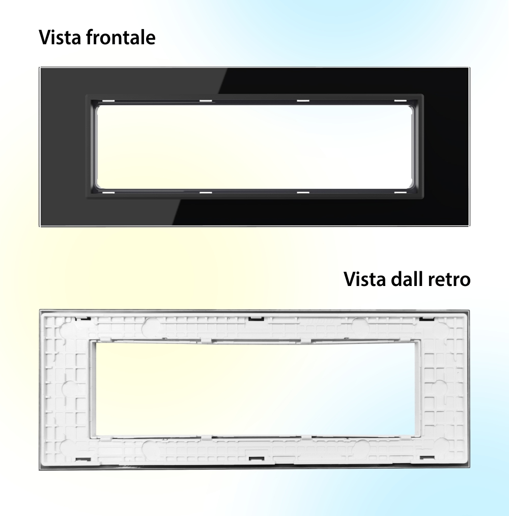 Cornice in vetro Livolo standard italiano 6/7M – Nuova serie