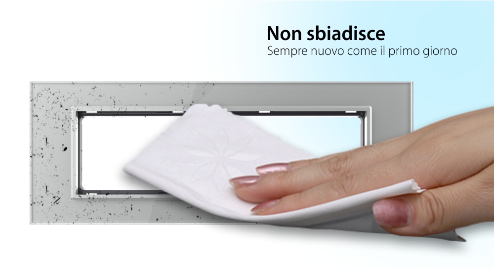 Cornice in vetro Livolo standard italiano 6/7M – Nuova serie